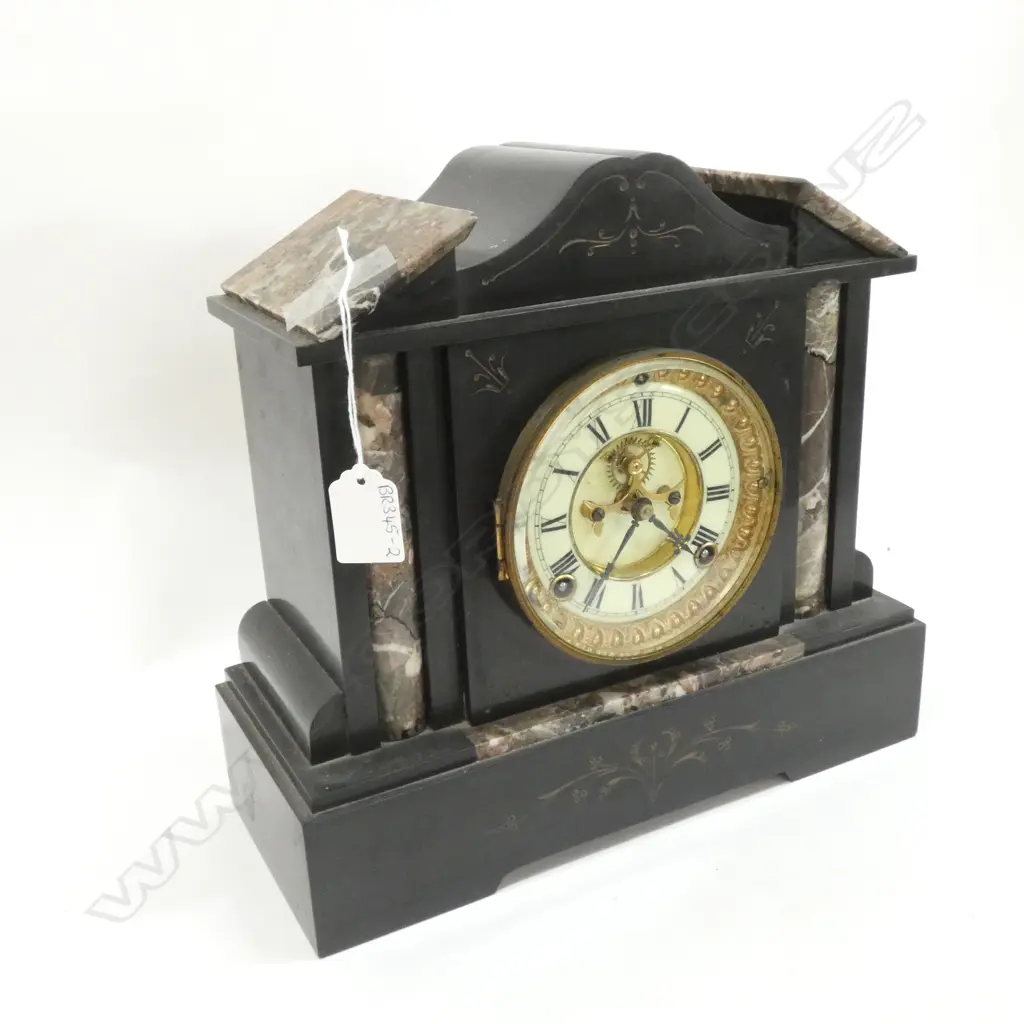 VICTORIAN MARBLE MANTEL CLOCK Image 1++