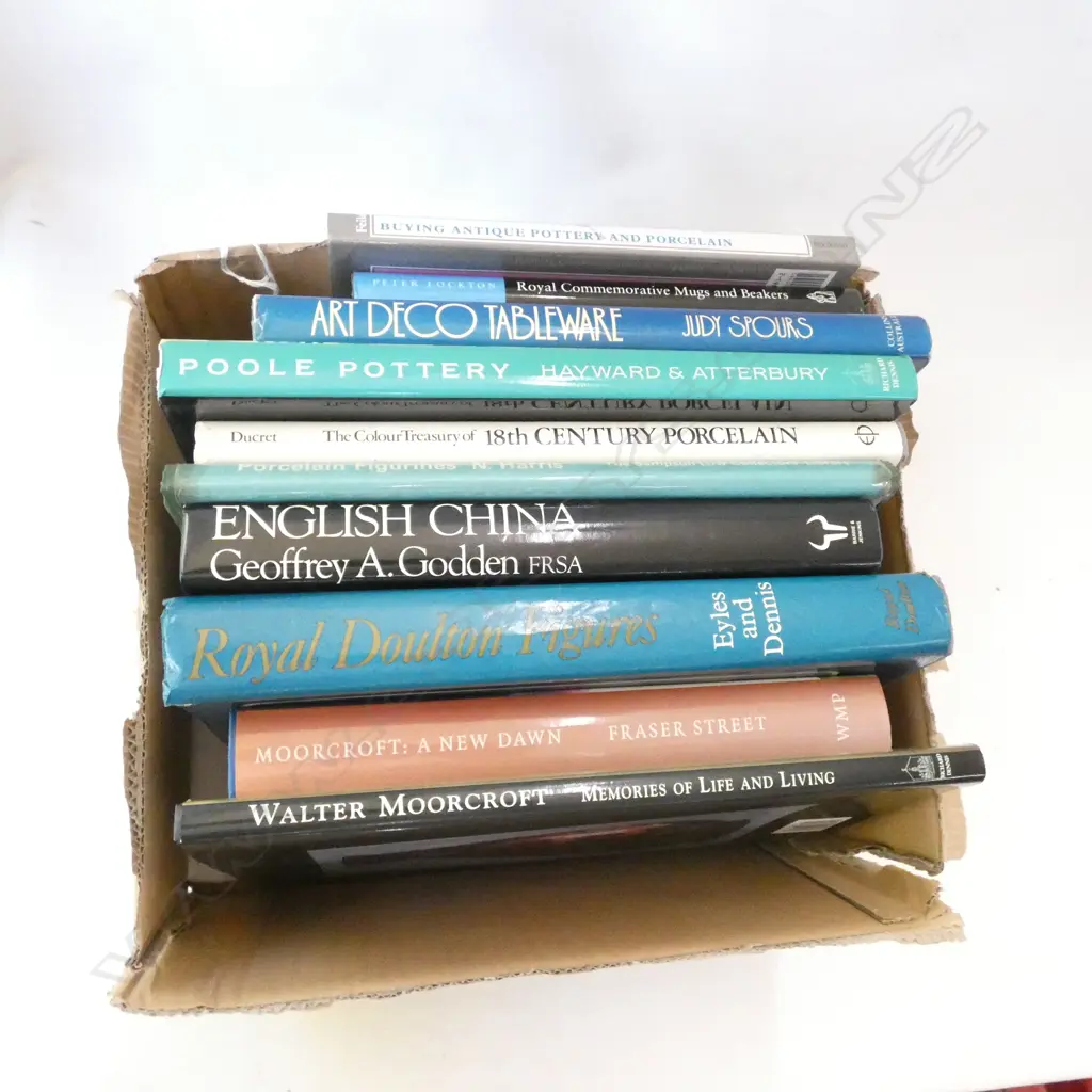 BOX REFERENCE BOOKS DOULTON/MOORCROFT/POOLE ETC Image 1++