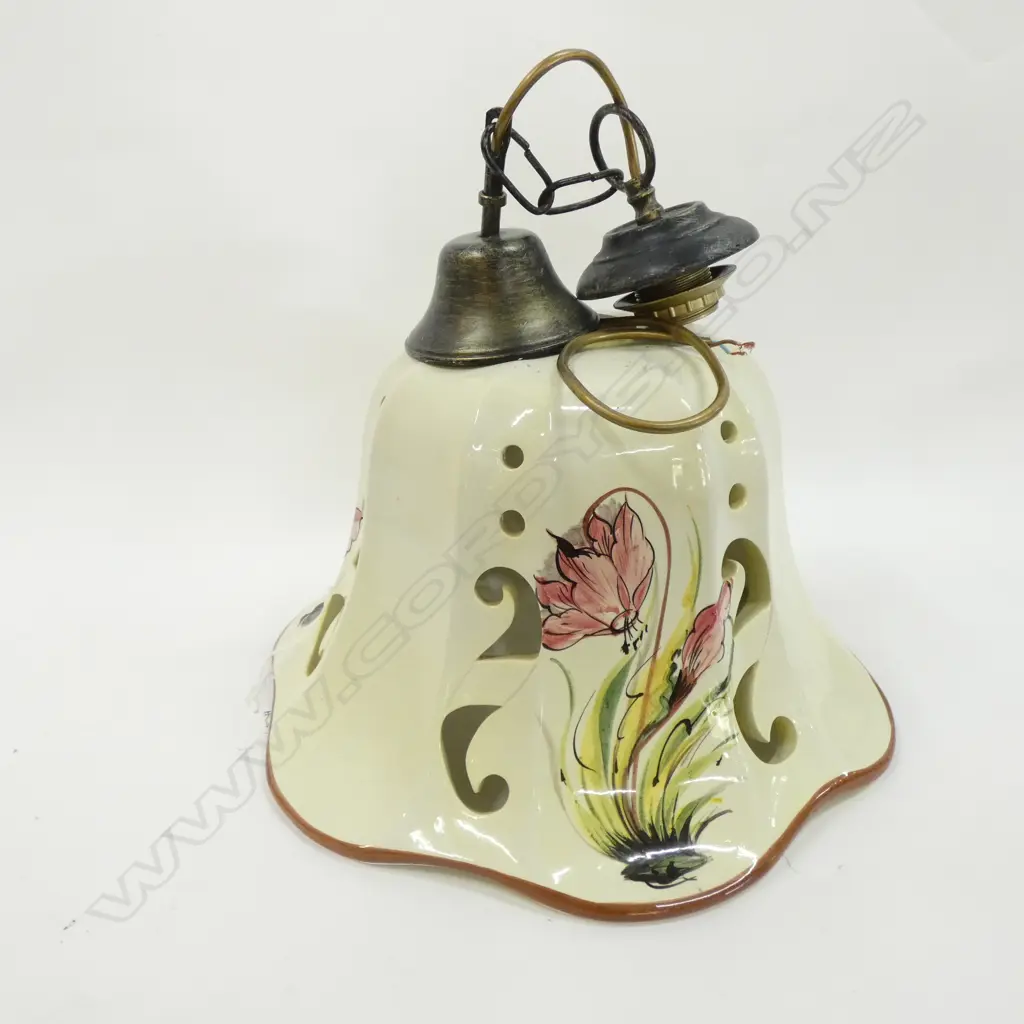CERAMIC LIGHT PENDANT H.210mm 380mm dia Image 1++