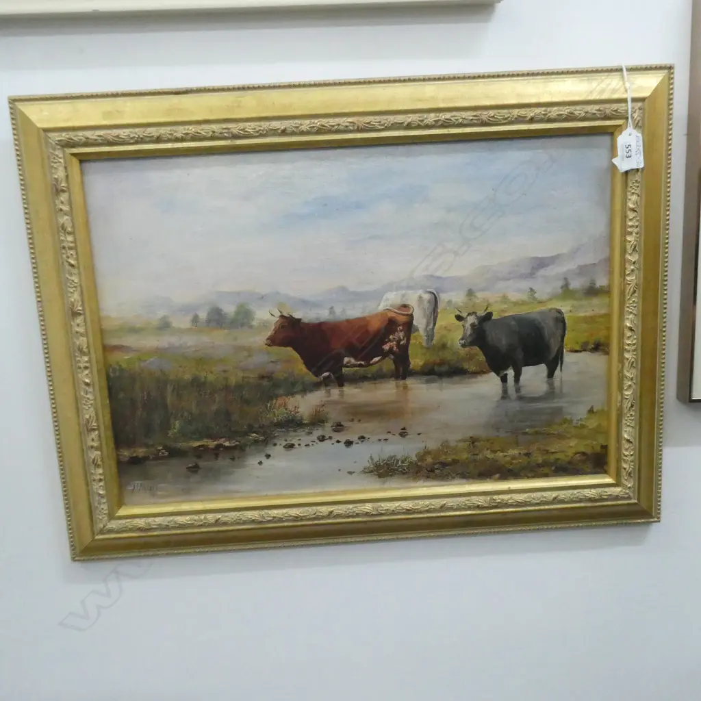A. T. MAYLETT OIL PAINTING CATTLE '07 Image 1++