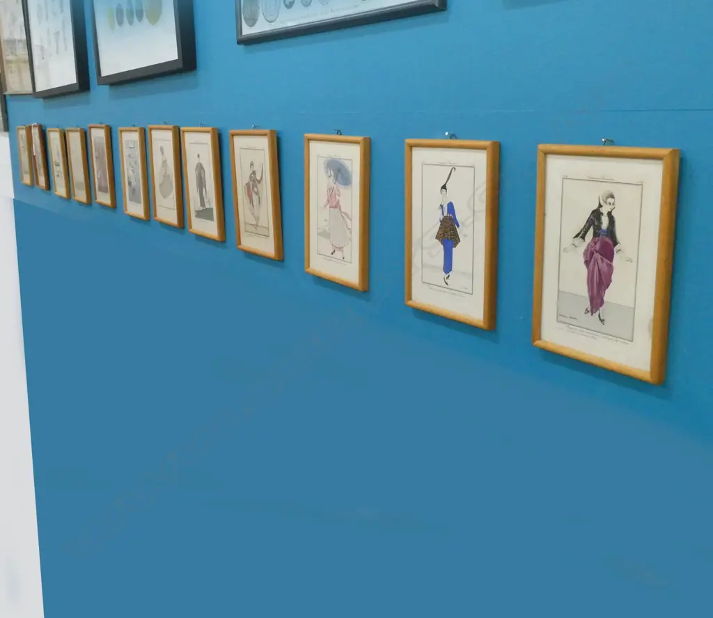13 FRAMED COSTUME PARISIENS PRINTS - C1912/13 & 14. 180 X 100MM  Image 1++