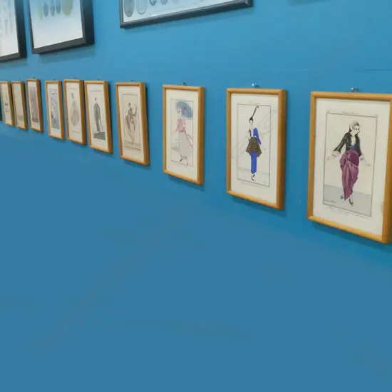13 FRAMED COSTUME PARISIENS PRINTS - C1912/13 & 14. 180 X 100MM 