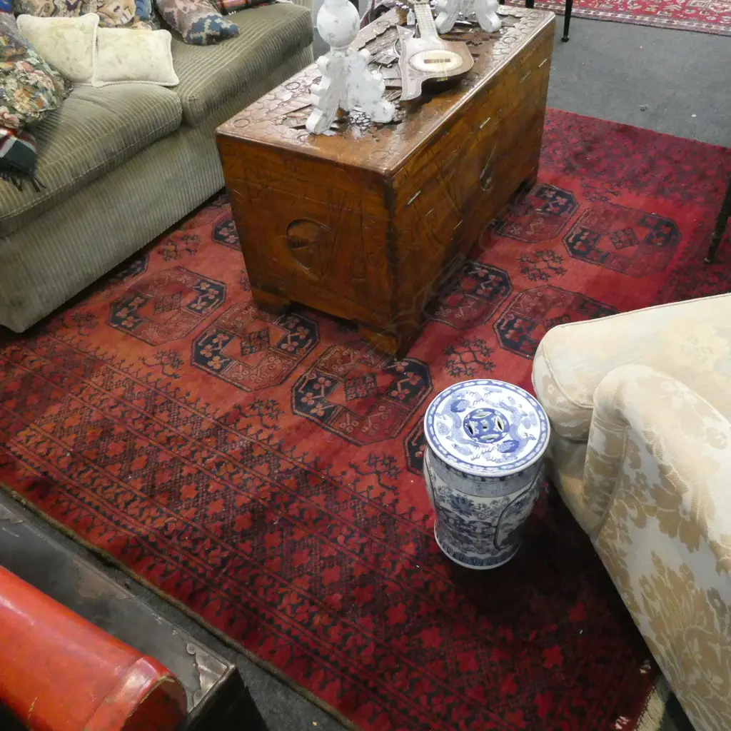 LG TURKOMAN RUG HAND KNOTTED ALL WOOL Image 1++