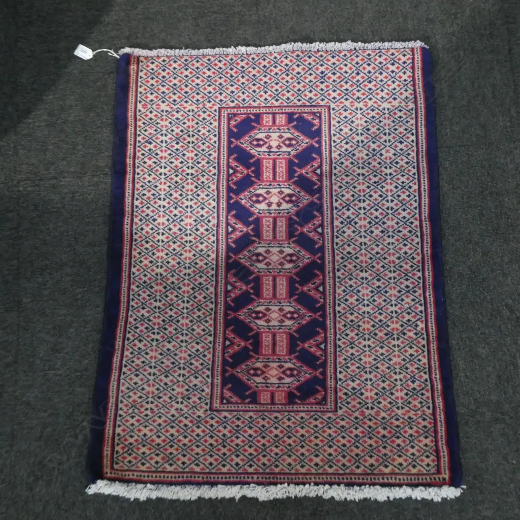 (67M) PERSIAN H/KNOTTED TORKAMAN RUG 840 x 640 mm Image 1++