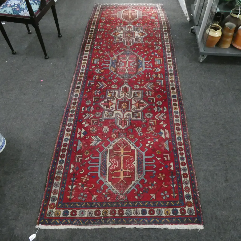 HAND WOVEN PERSIAN HALL RUG 940 X 2860MM Image 1++