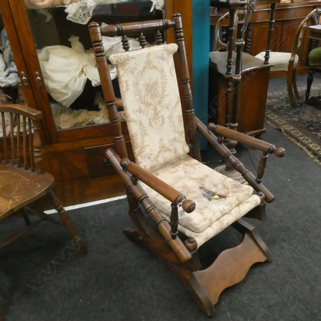 ROCKING CHAIR ONE CASTOR LOOSE Image 1++