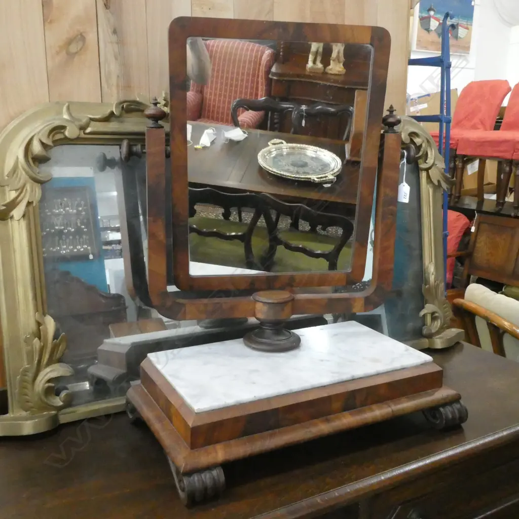 VICTORIAN CHEST TOP SWING MIRROR... Image 1++