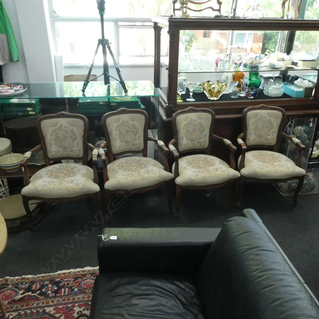 FOUR FRENCH STYLE ARMCHAIRS Image 1++