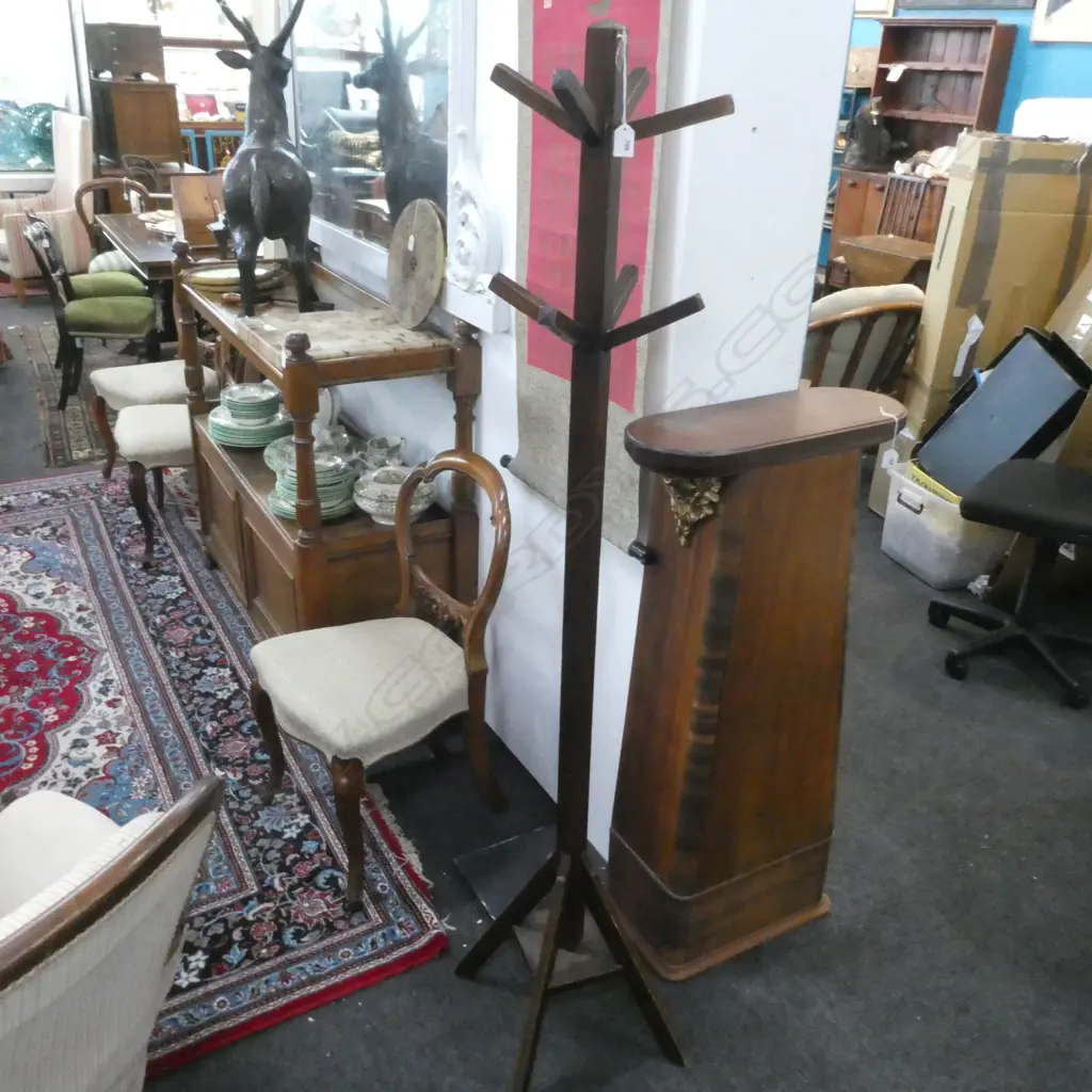 OLD WOODEN COAT STAND - H. 1700 Image 1++