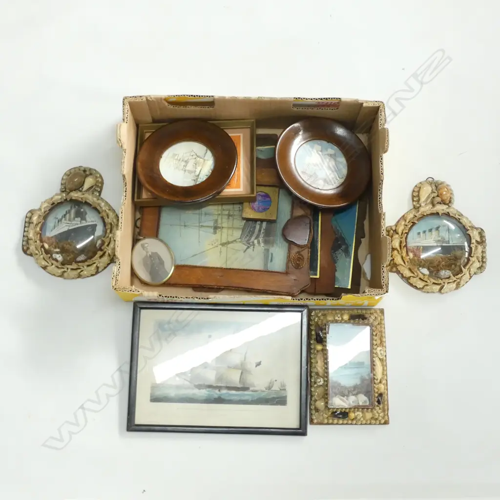 BOX LOT ASST. SHIP PRINTS Image 1++