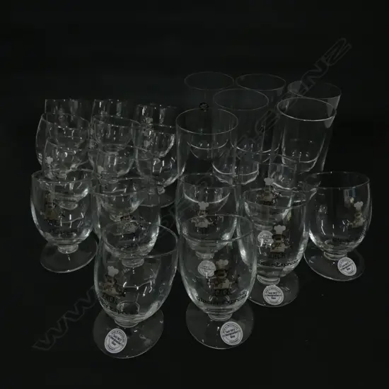BOX ASSORTED GLASSES INCL ROSENTHAL & TILTED GLASSES
