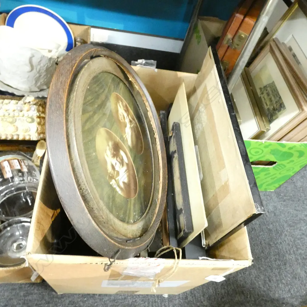 BOX FRAMED ART/ PRINTS   - ART DECO ETC. Image 1++