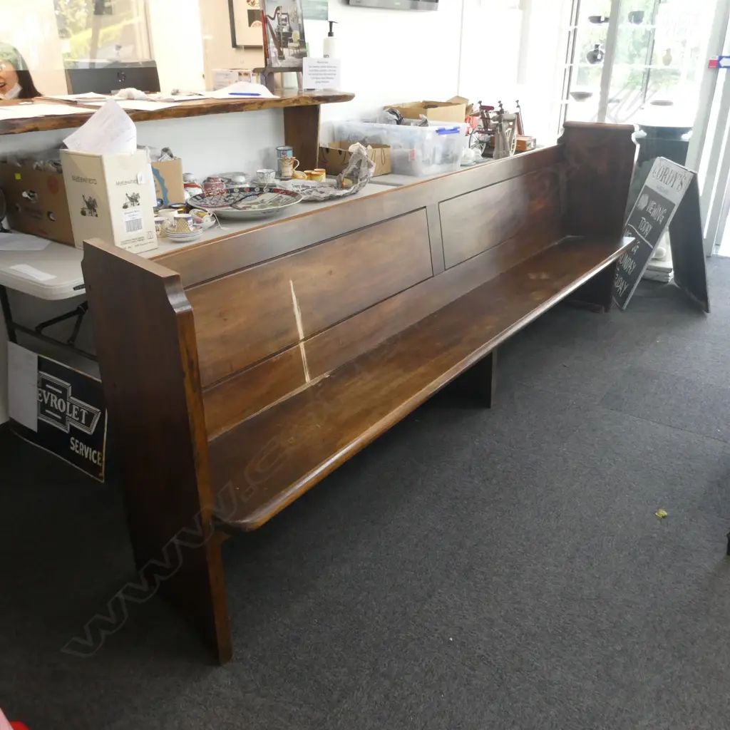 CHURCH PEW EX ST. MATTHEWS CHURCH 2990 x 520 x 900mm Image 1++