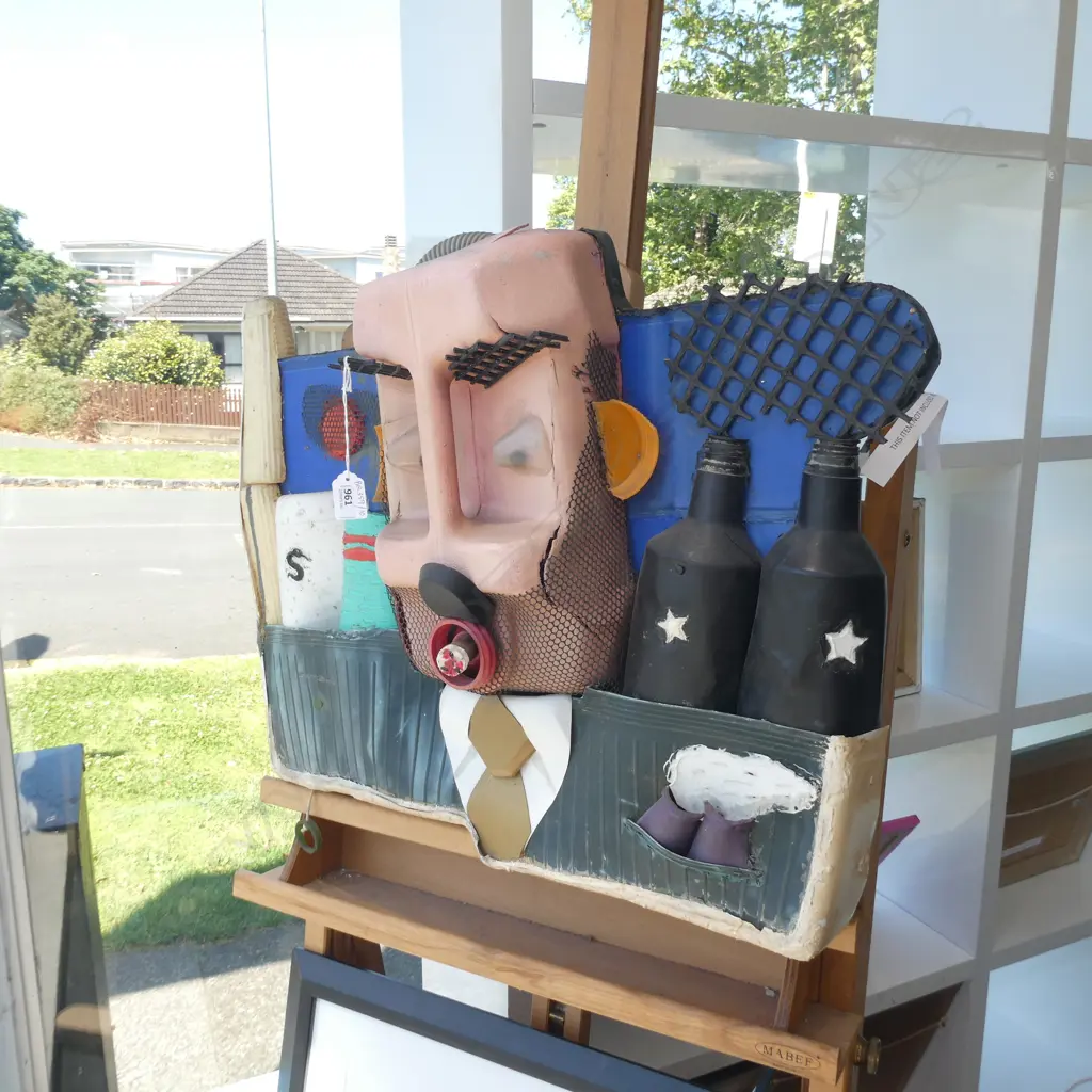 SCULPTURE ‘ CORPORATE ART’ by SIMON SHEPHERD 1993, 680mm x 480mm x 140mm Image 1++