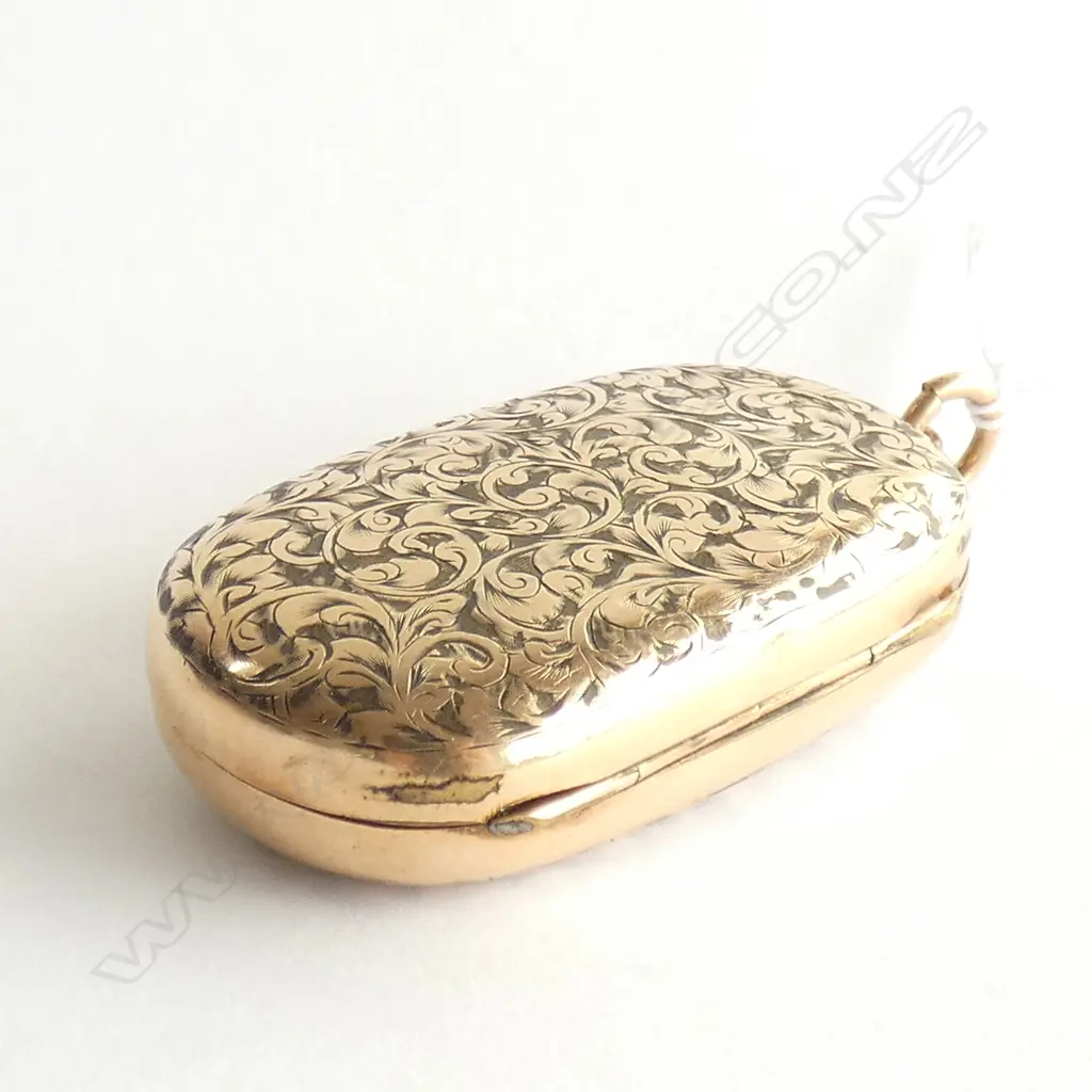 (19508) ROLLED GOLD VINTAGE DBLE SOVEREIGN CASE Image 1++