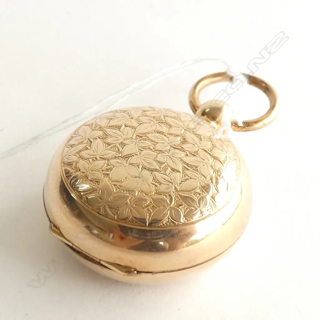 (19508)C1900 MINT CONDITION GOLD PLATED SOVEREIGN CASE Image 1++