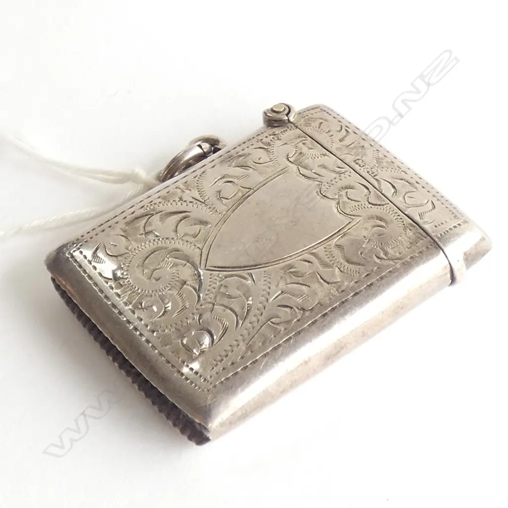 SILVER VESTA BOX BIRM.1919  H50 W35 Image 1++
