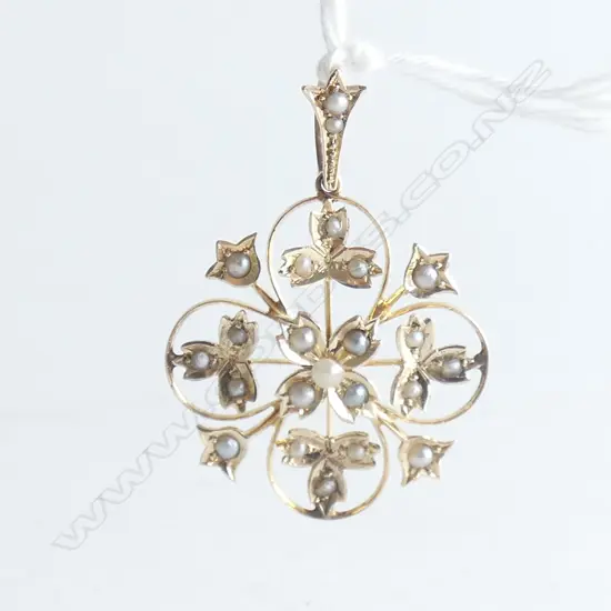 EDWARDIAN 9CT GOLD PENDANT