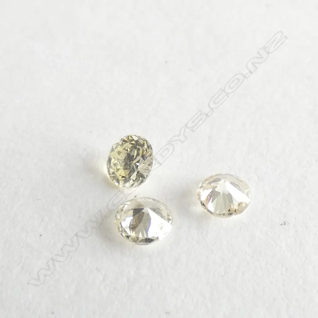 LOOSE DIAMONDS 3X 0.08CT ROUND Image 1++