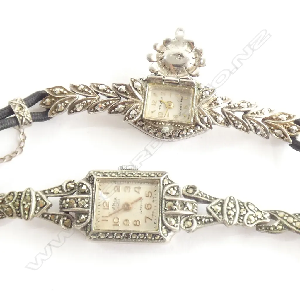 PR VINTAGE LADIES MARCASITE WATCHES  Image 1++