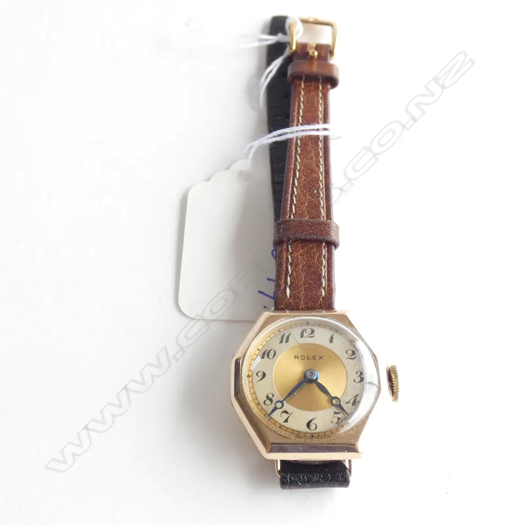 (19122) 1930'S ROLEX LADIES 9CT GOLD WRIST WATCH Image 1++