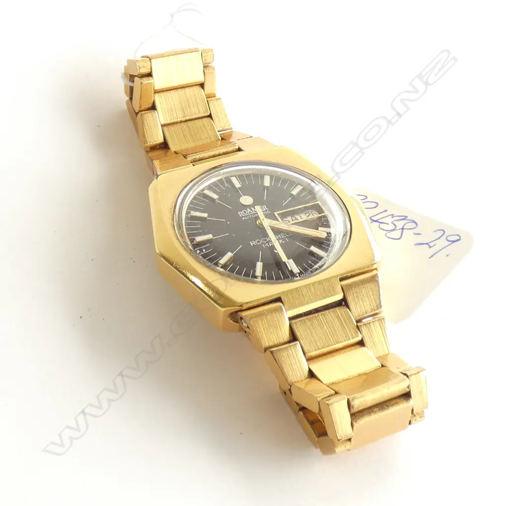 1970'S ROAMER AUTO 'ROCKSHELL MARK1' WATCH WORKING Image 1++