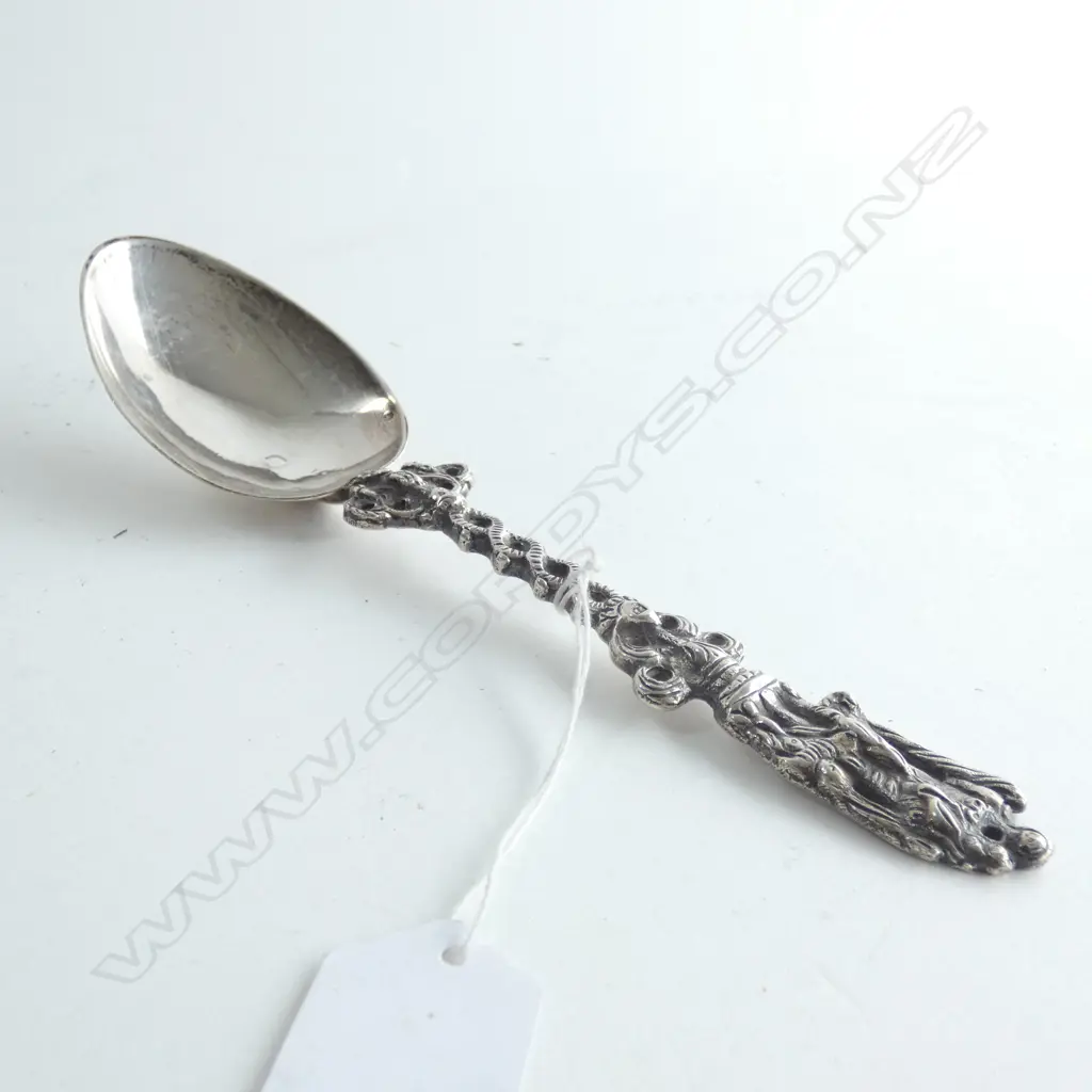 A 19thC Dutch silver birth spoon Image 1++