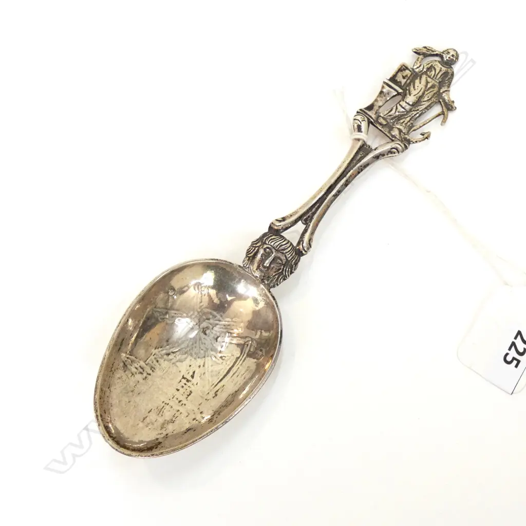 A 19thC Dutch silver birth spoon Image 1++