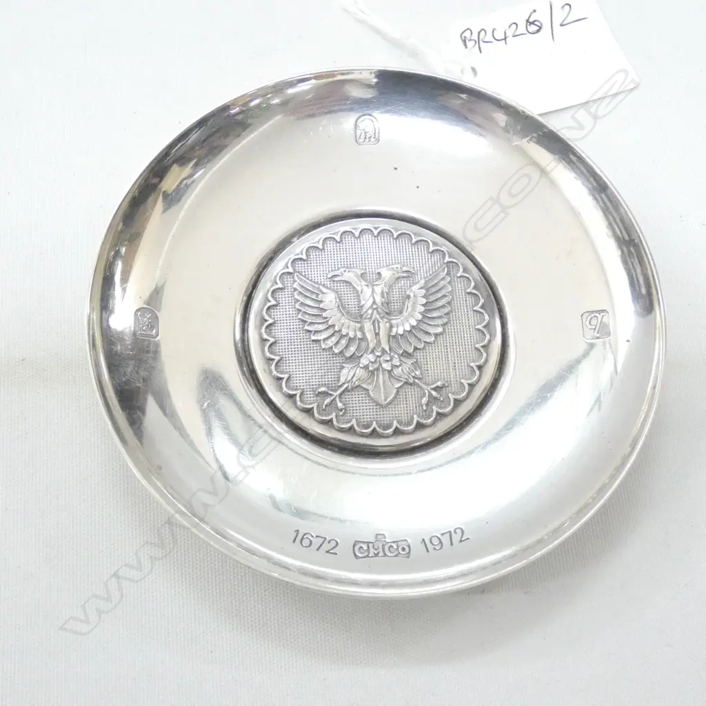 RUSSIAN SILVER PIN DISH, DIA. 90MM Image 1++