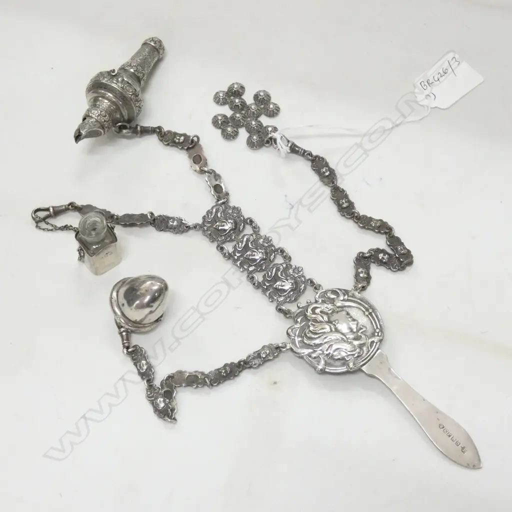 SILVER & EP CHATELAINE, L. 320MM Image 1++