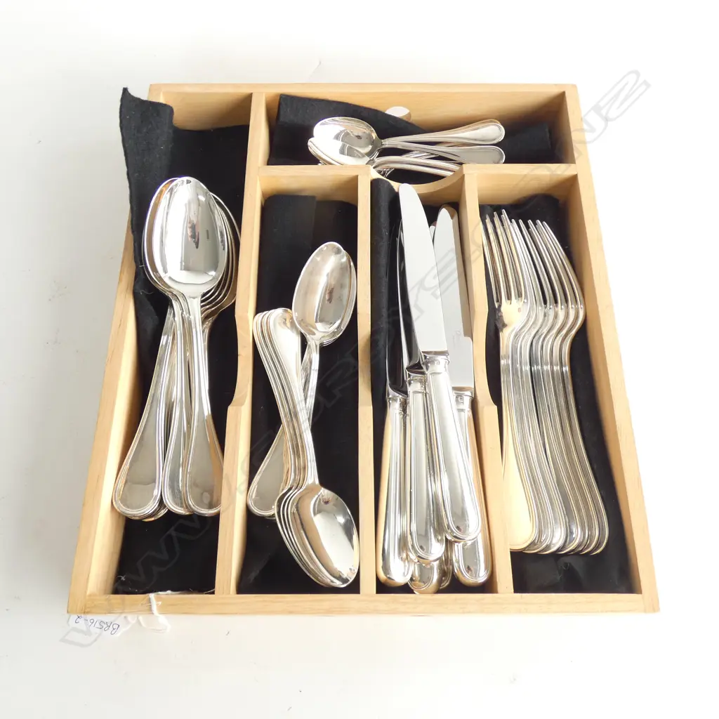 CHRISTOFLE SILVER PLATE CUTLERY SET 8 PLACE SETTING Image 1++