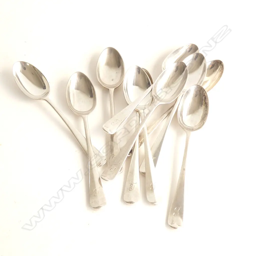 10 SILVER TEASPOONS B'HAM 1922 127 GRAMS Image 1++