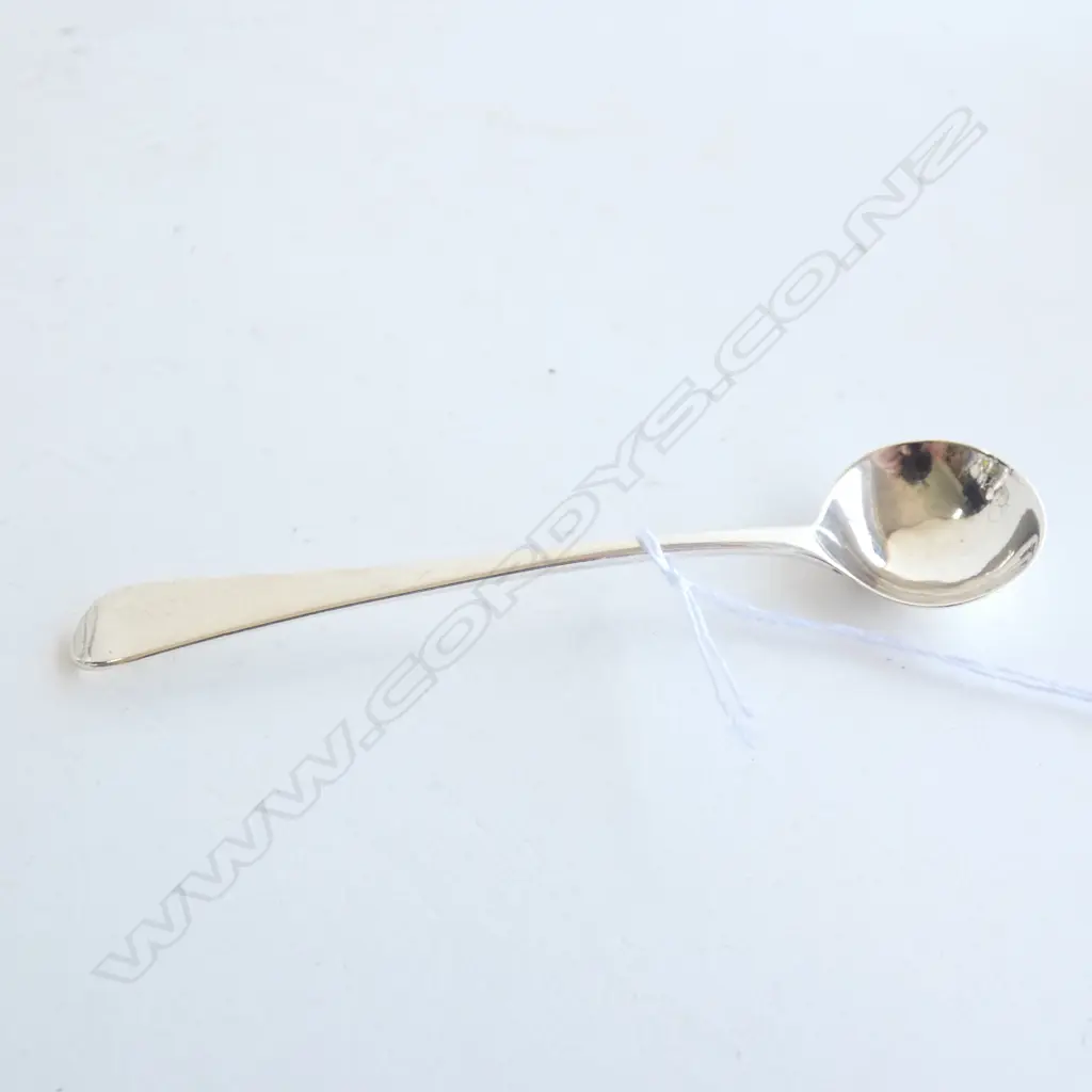GEO IV SILVER MUSTARD SPOON by Wm. JOHNSON, LONDON 1827.  Image 1++