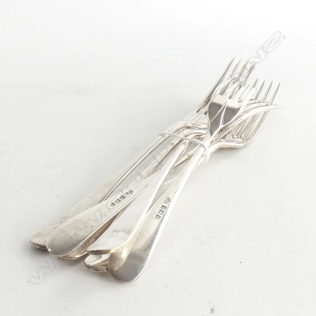 6 SILVER FORKS B'HAM 1922 278 GRAMS Image 1++