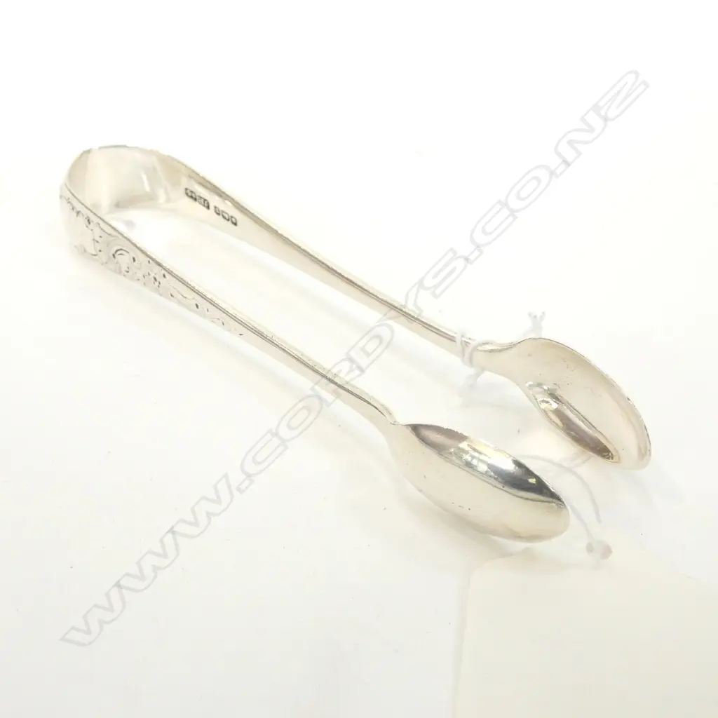 PR EDWARDIAN SILVER SUGAR TONGS , by JOSEPH ROGERS, SHEFFIELD 1905. 23gm Image 1++