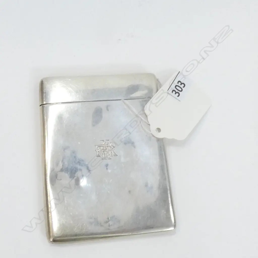 SILVER CARD CASE by DEAKIN & FRANCIS, B'HAM 1946. 74gm Image 1++