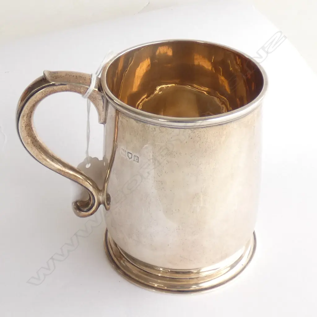 GEORGE III STYLE SILVER TANKARD 303GMS Image 1++