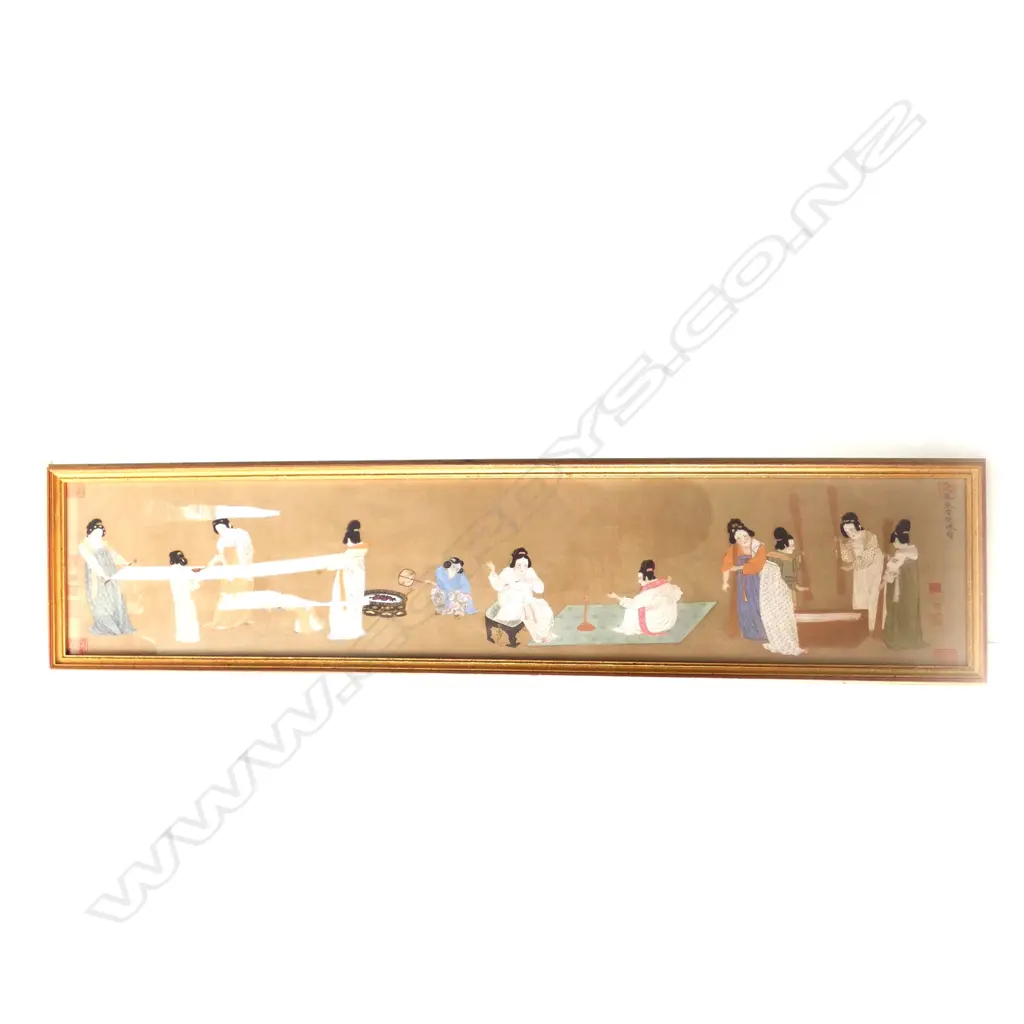 ORIENTAL PRINT LADIES PASTIMES 195x990mm Image 1++