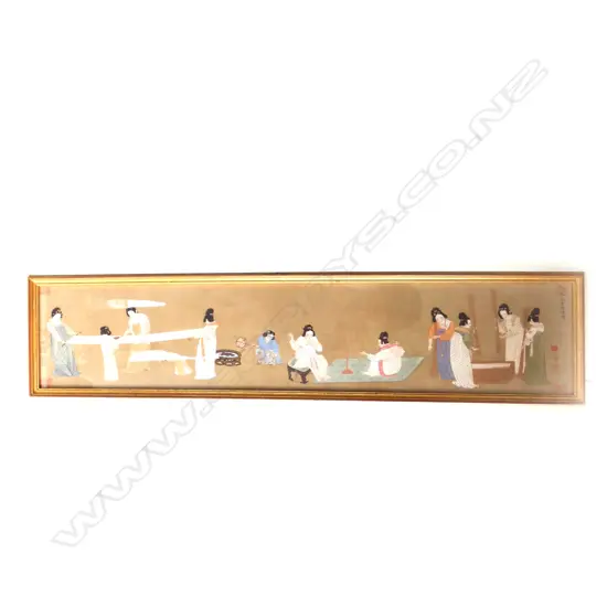 ORIENTAL PRINT LADIES PASTIMES 195x990mm