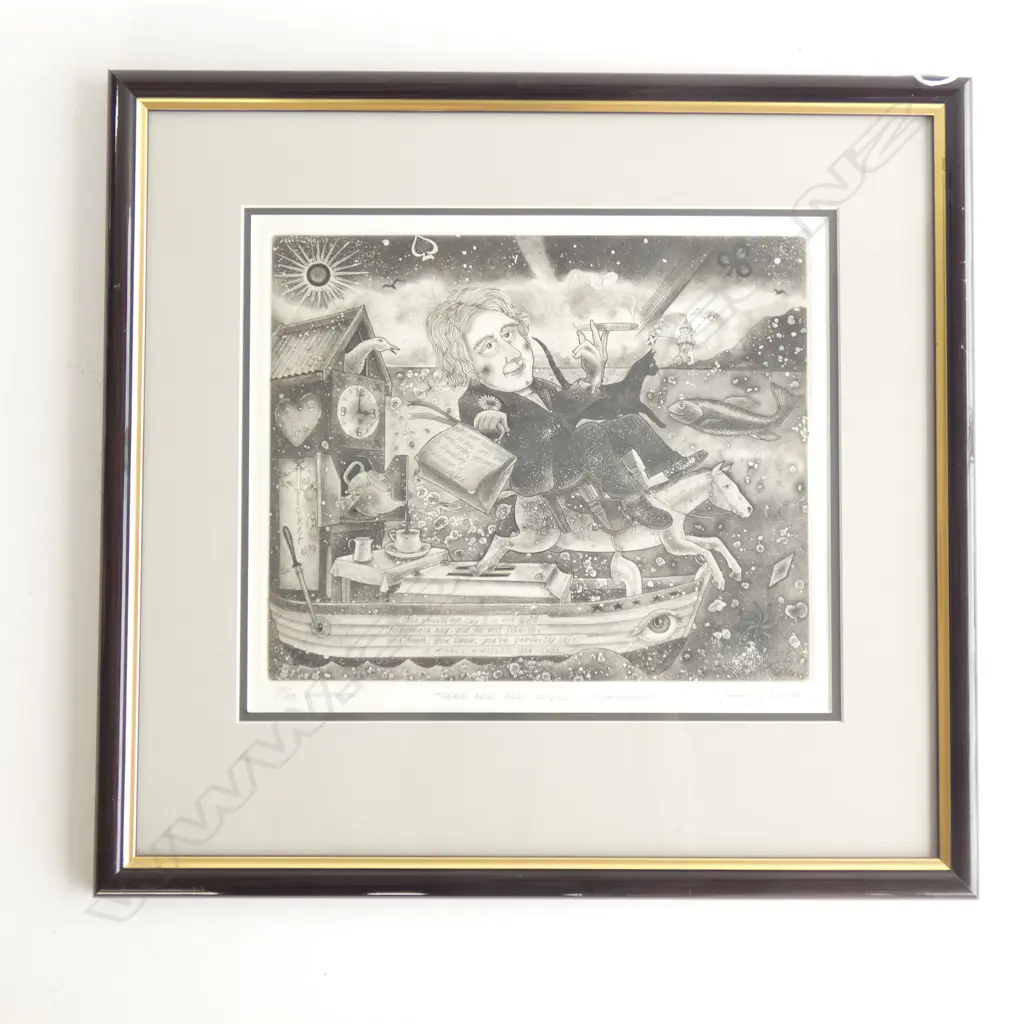 GARY TRICKER FRAMED LTD ED PRINT '83  19/25  310 X 260MM Image 1++