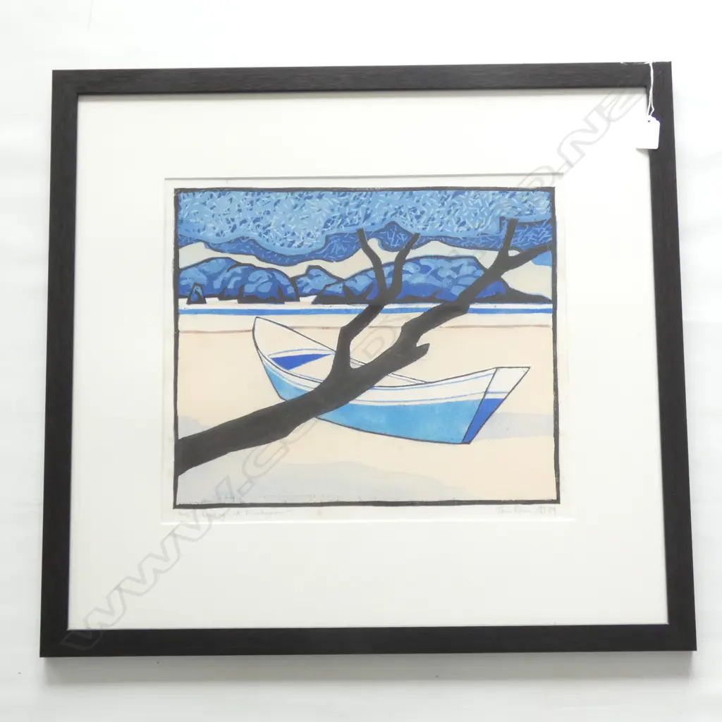 TOM BURNETT 'DORY AT MATAPOURI' PRINT 2/2 '84 380x440mm Image 1++