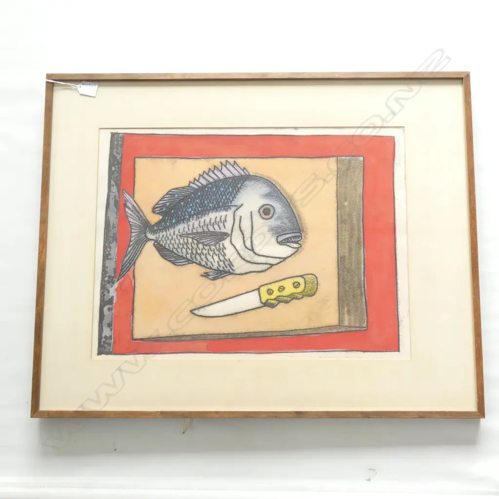 TOM BURNETT 'SNAPPER' PRINT '84 550x410mm Image 1++