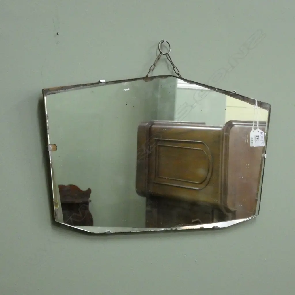 VINTAGE DECO BEVELLED MIRROR 500x300mm Image 1++