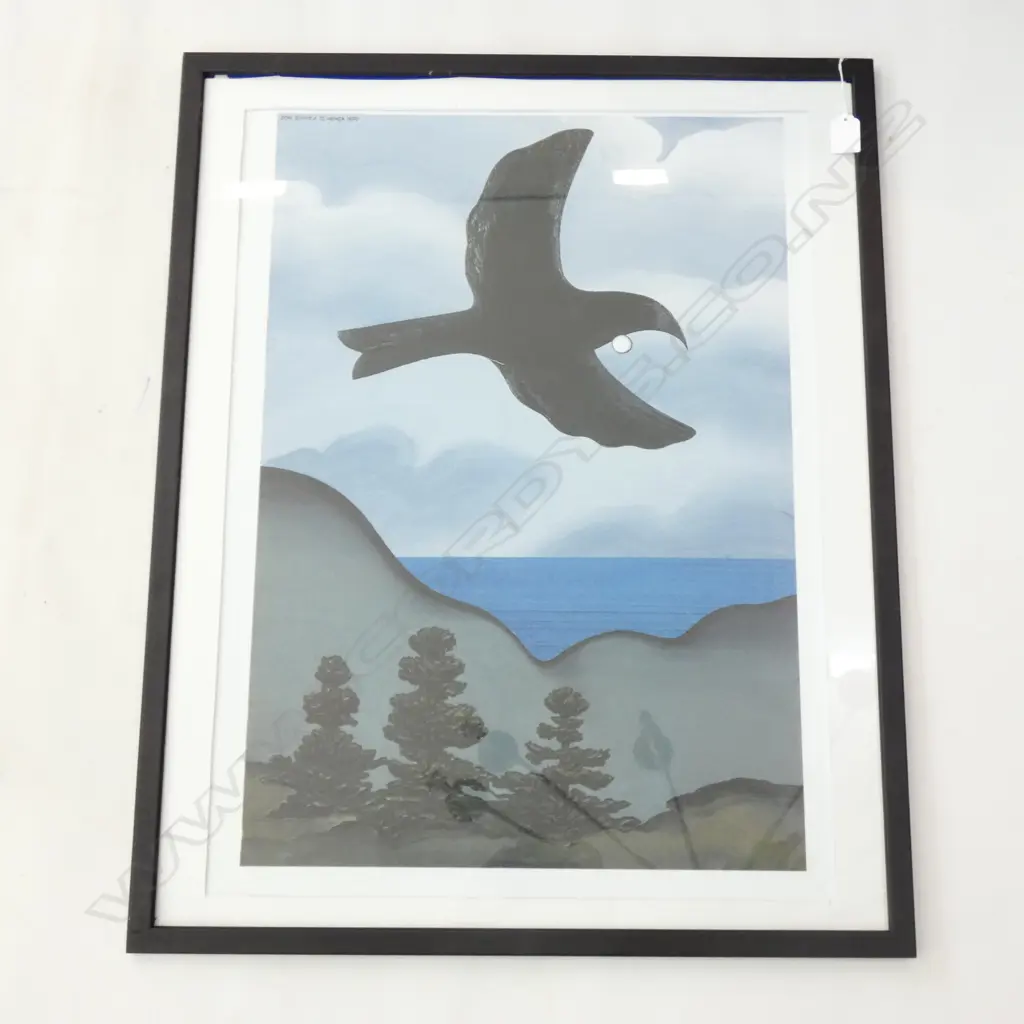 DON BINNEY PRINT 'TE HENGA, 1970' 620x430mm Image 1++