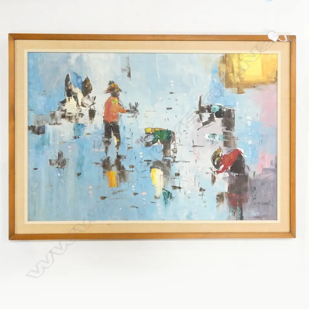 ESPINA OIL ON BOARD RICE FIELDS 570 X 860 Image 1++