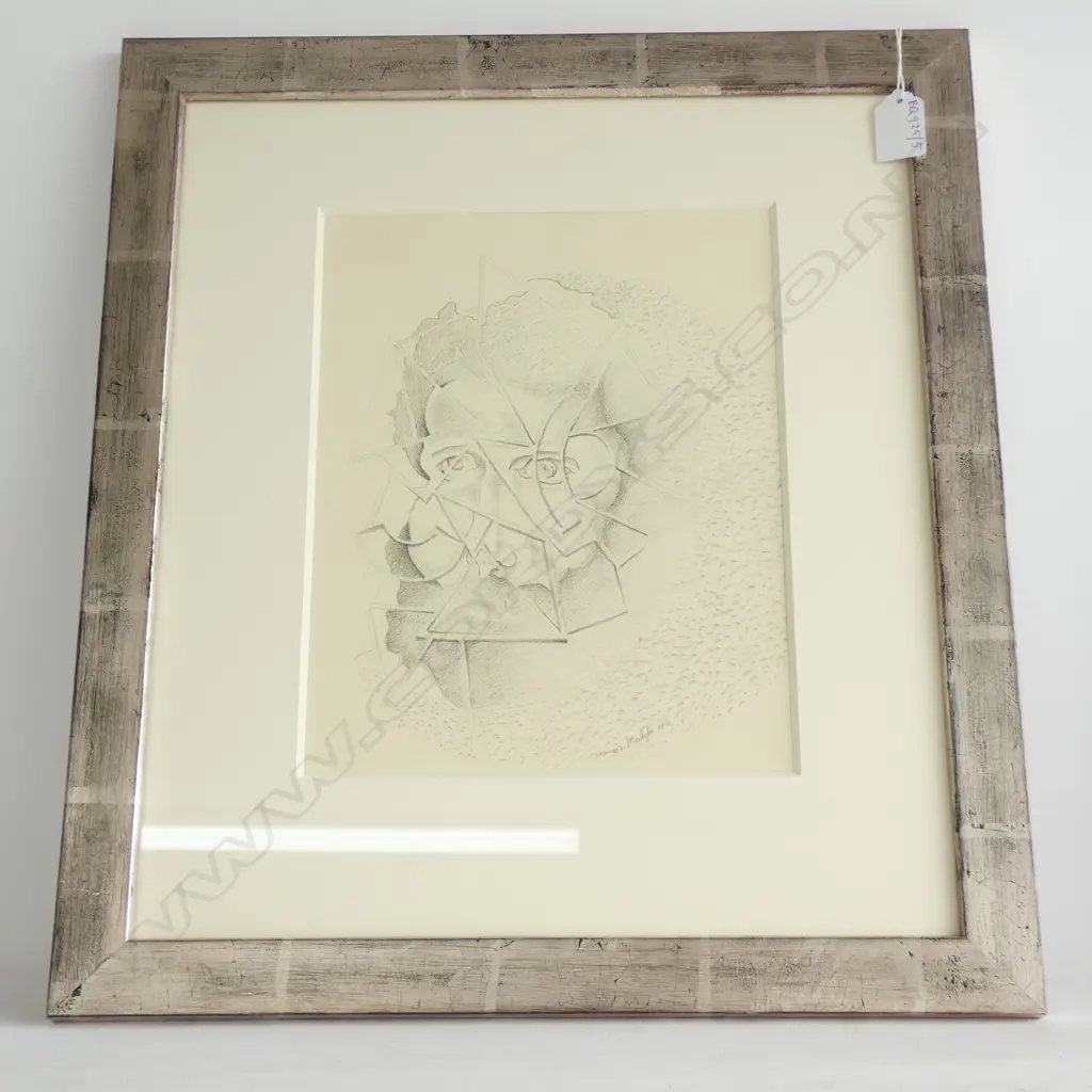 TOM MUTCH PENCIL DRAWING OF MANS HEAD 1979... Image 1++