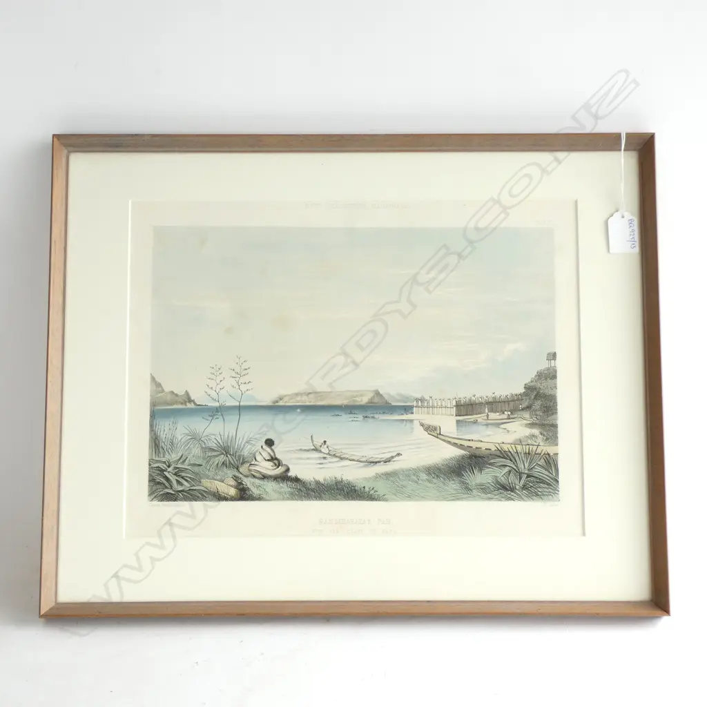 RANGIHAEATA'S PAH - GEORGE ANGUS COLOURED LITHO FROM NZ ILLUSTRATED... Image 1++