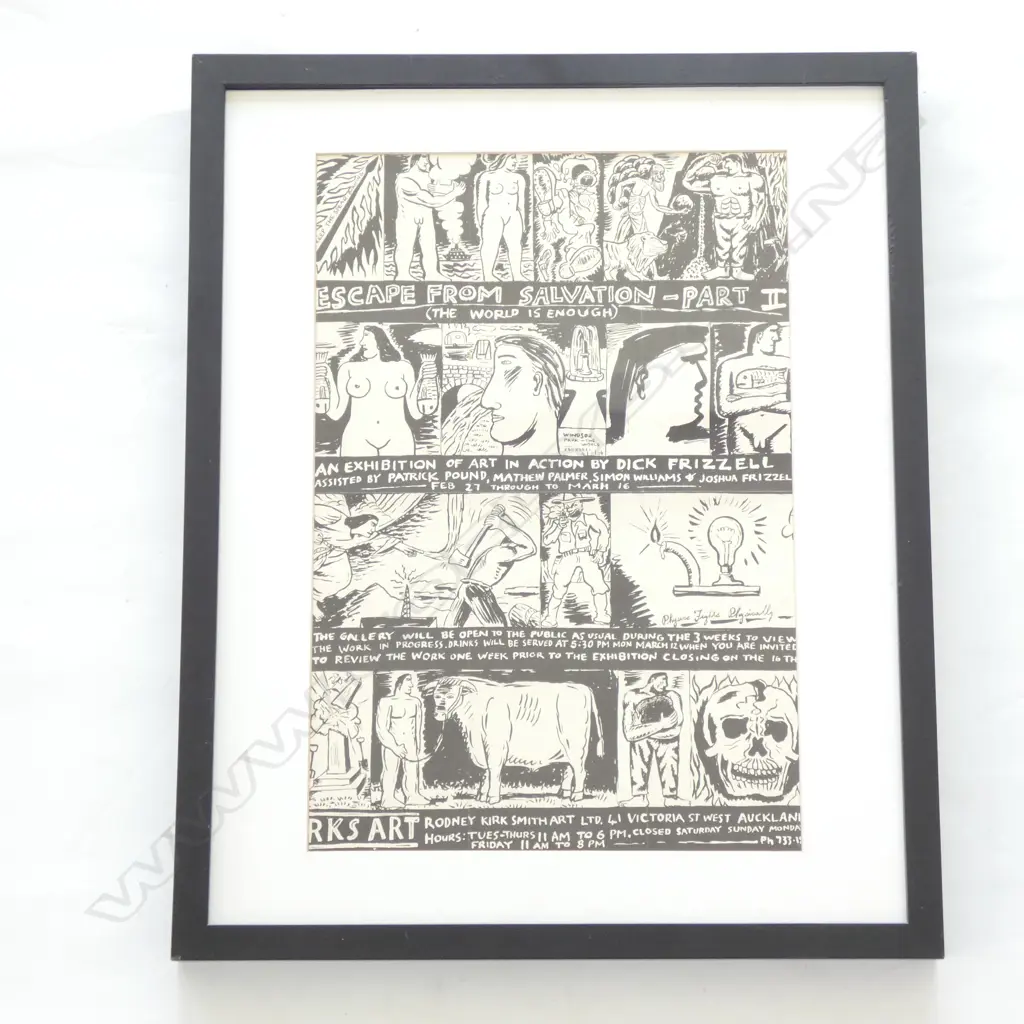 DICK FRIZZEL GALLERY POSTER ‘ESCAPE FROM SALVATION II’. 420mm x 280mm Image 1++