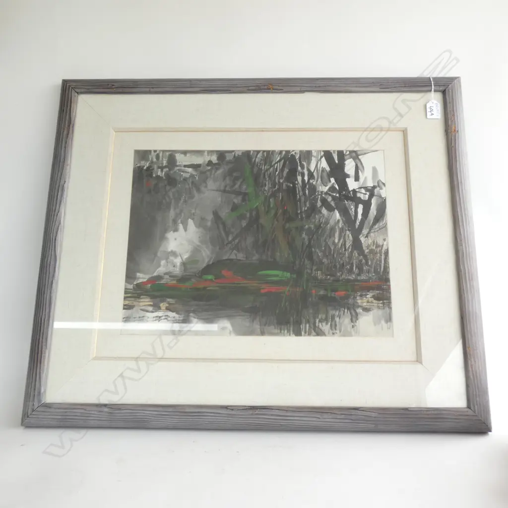 ORIENTAL ABSTRACT W/C 335x460mm... Image 1++