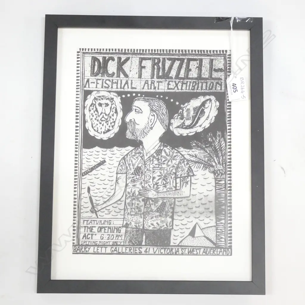 Dick Frizzell  A-Fishial screen print 38cmx35.5cm  Image 1++